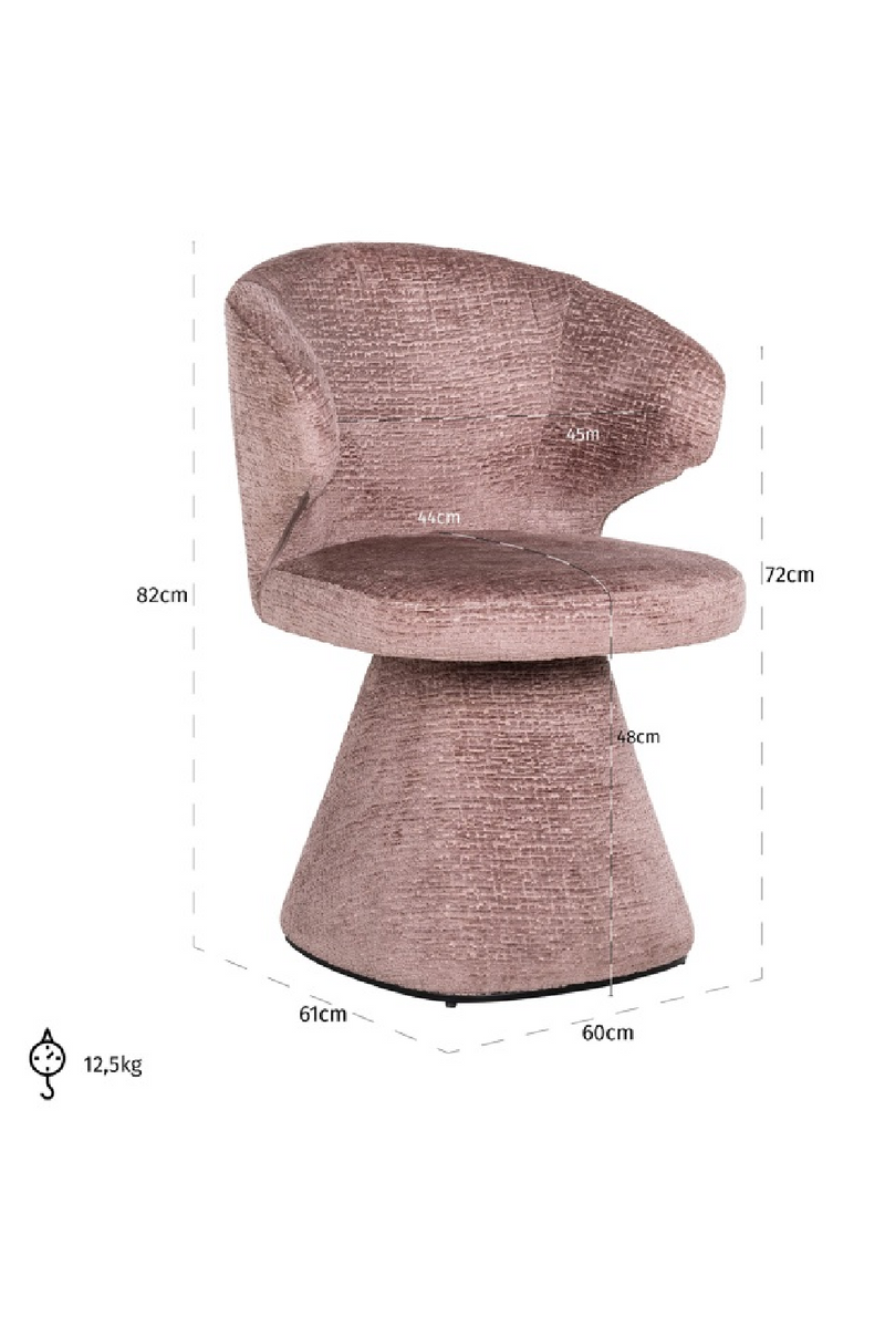 Fauteuil en tissu rose | Richmond Gatsbi | Meubleluxe.fr