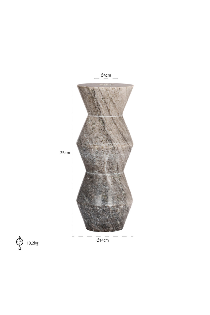 Vase moderne en marbre beige | Richmond Sepp | Meubleluxe.fr