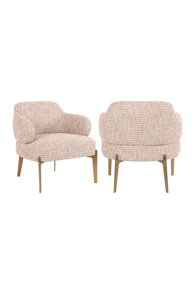 Fauteuil en tissu rose | Richmond Venus | Meubleluxe.fr