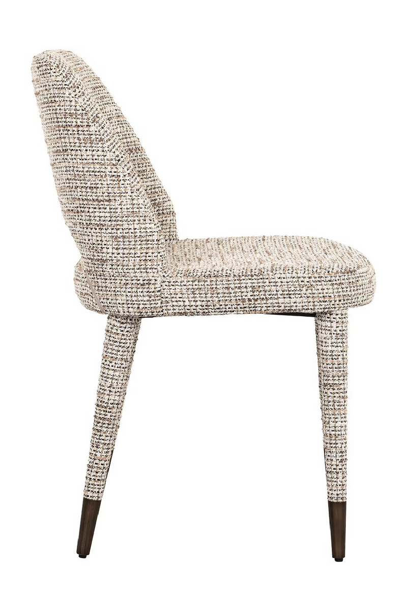 Chaise de salle à manger en tissu beige | Richmond Cecilia | Meubleluxe.fr