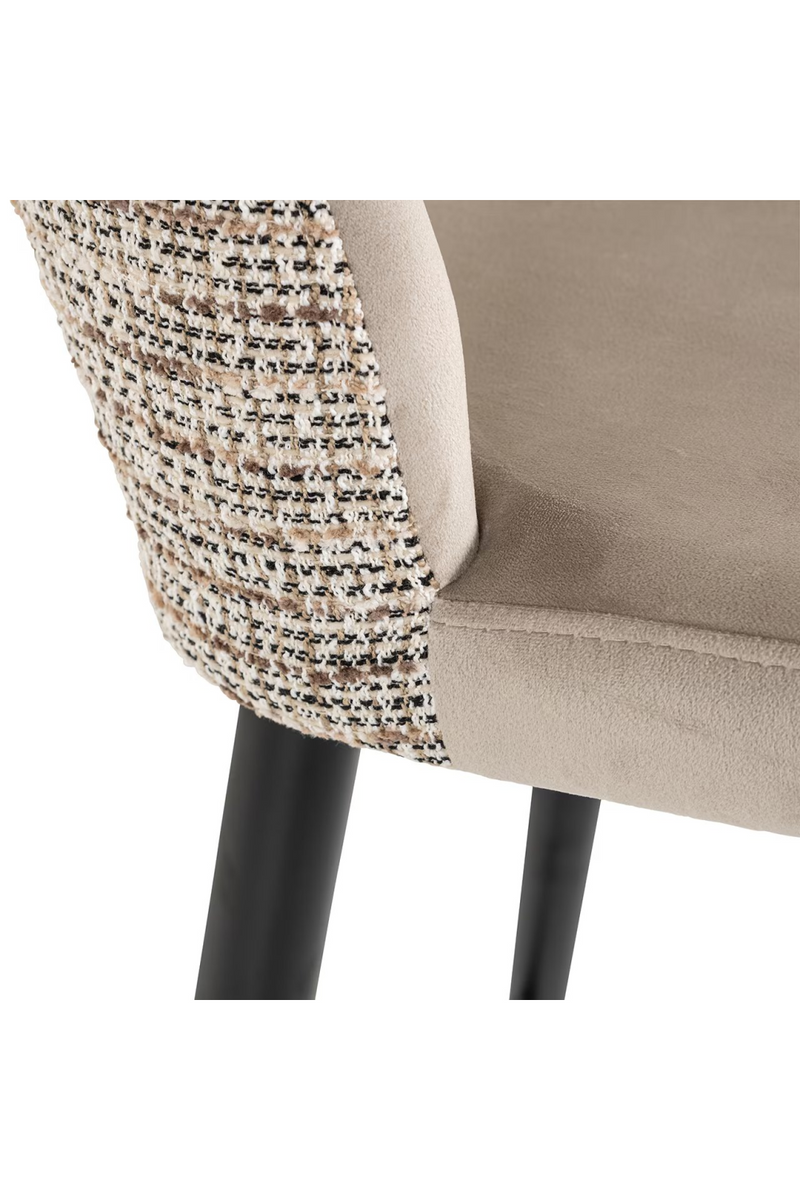 Tabouret de bar en velours et tissu | Richmond Tabitha | Meubleluxe.fr