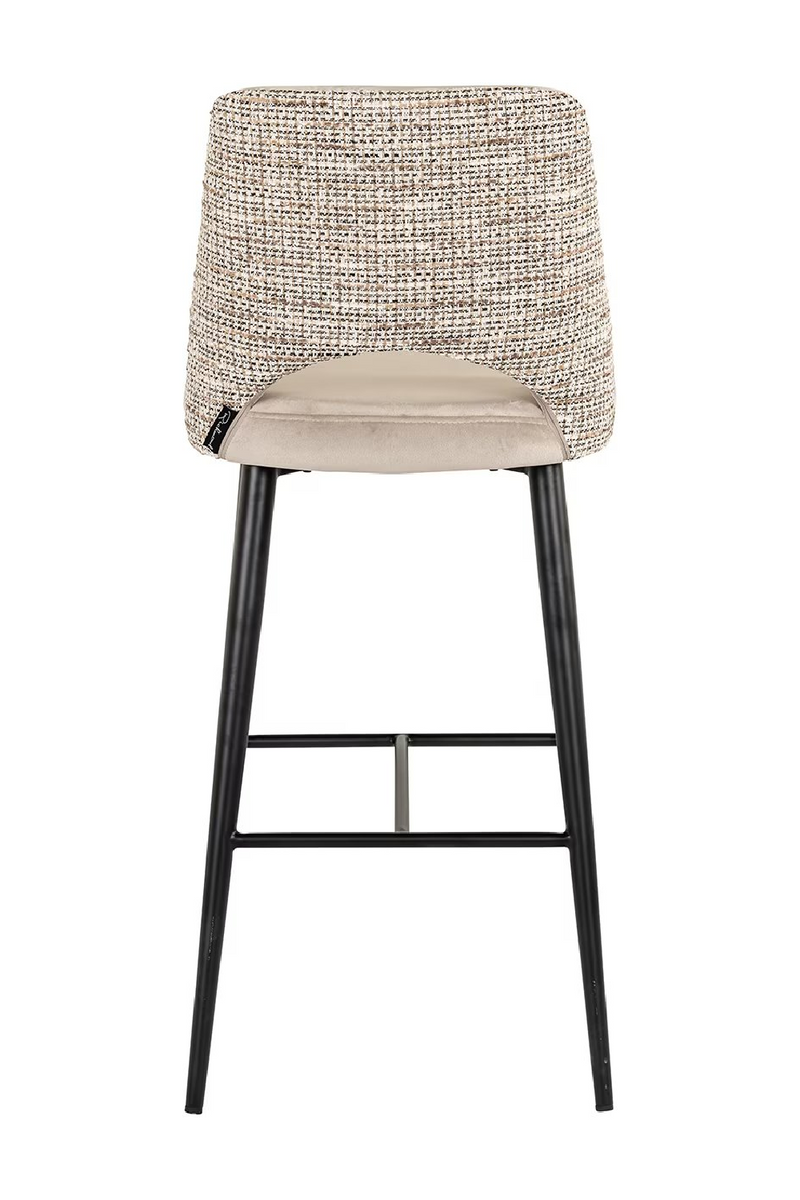 Tabouret de bar en velours et tissu | Richmond Tabitha | Meubleluxe.fr