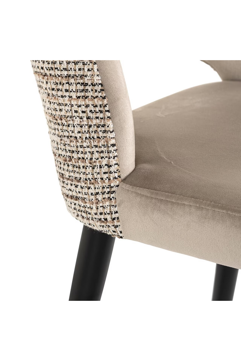 Tabouret de comptoir en velours et tissu | Richmond Tabitha | Meubleluxe.fr