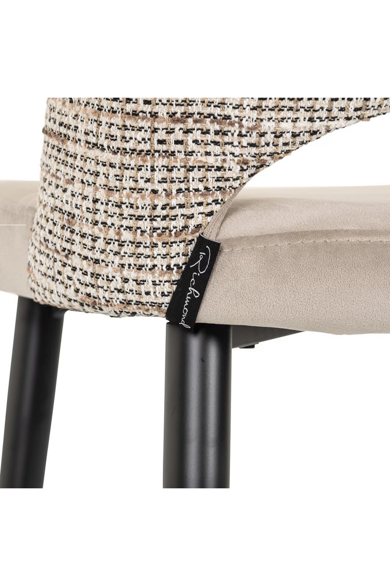 Tabouret de comptoir en velours et tissu | Richmond Tabitha | Meubleluxe.fr