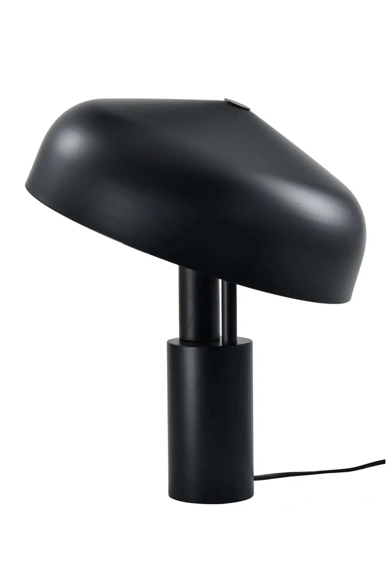 Lampe de table chapeau en laiton noir | Richmond Linzy | Meubleluxe.fr