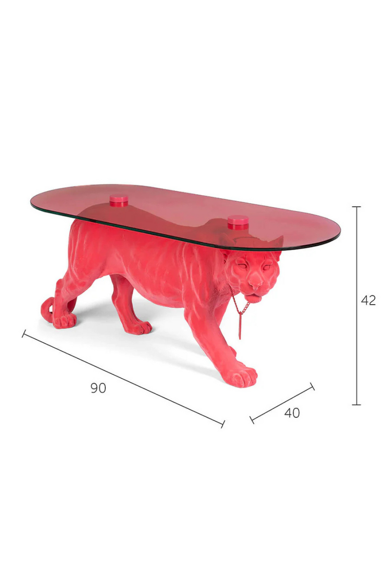 Table basse panthère rose | BM Dope As Hell