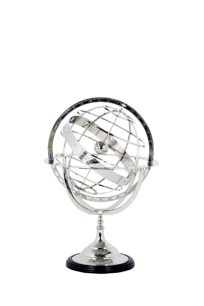 Globe décoratif en argent | Eichholtz Globes S | Meubleluxe.fr
