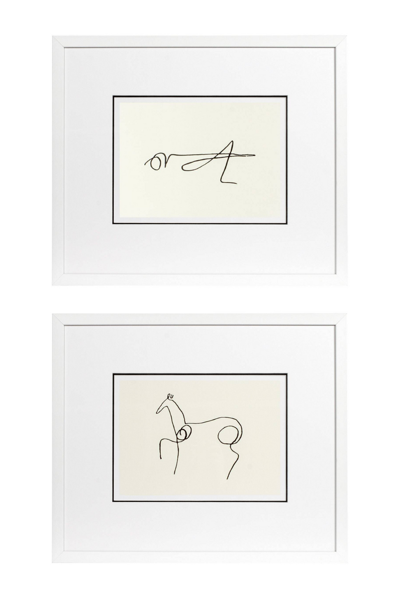 Dessins artistiques (lot de 2) | Eichholtz Picasso | Meuble Luxe | Meubleluxe.fr