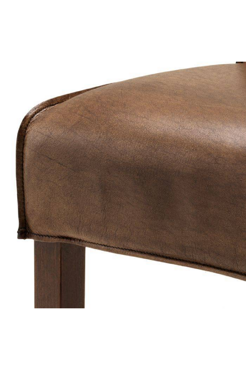 Chaise de salle à manger en cuir | Eichholtz Barnes | Meubleluxe.fr