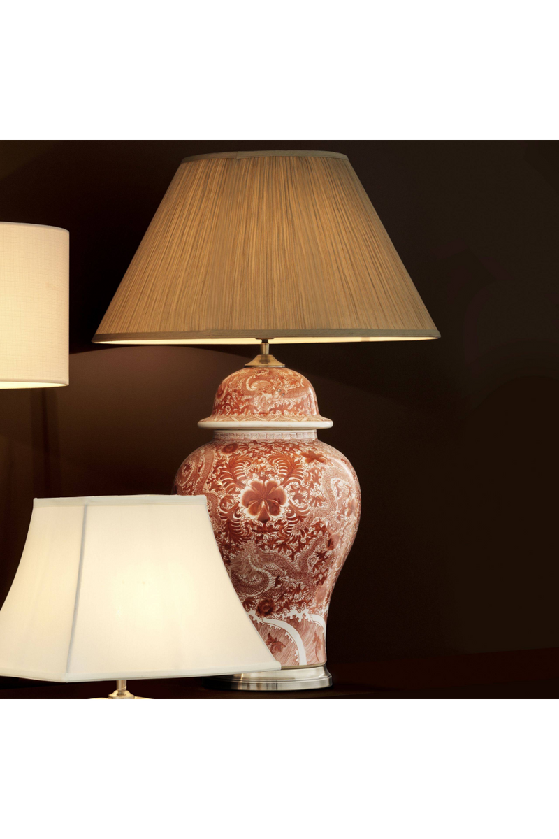 Lampe de table en porcelaine chinoise | Eicholtz Palmarito | Meubleluxe.fr