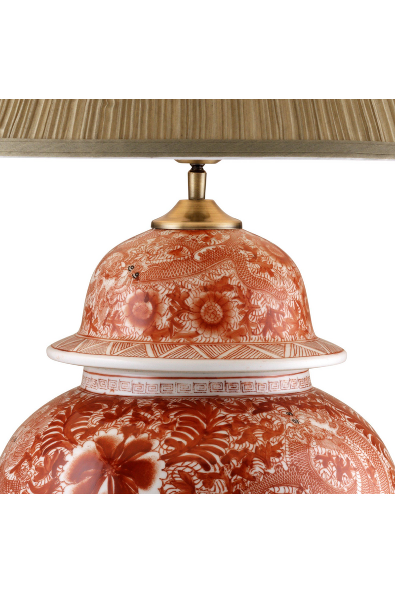 Lampe de table en porcelaine chinoise | Eicholtz Palmarito | Meubleluxe.fr
