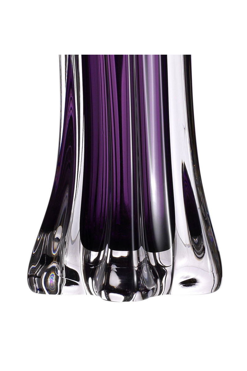 Lampe violette en verre | Eichholtz Castillo | Meubleluxe.fr