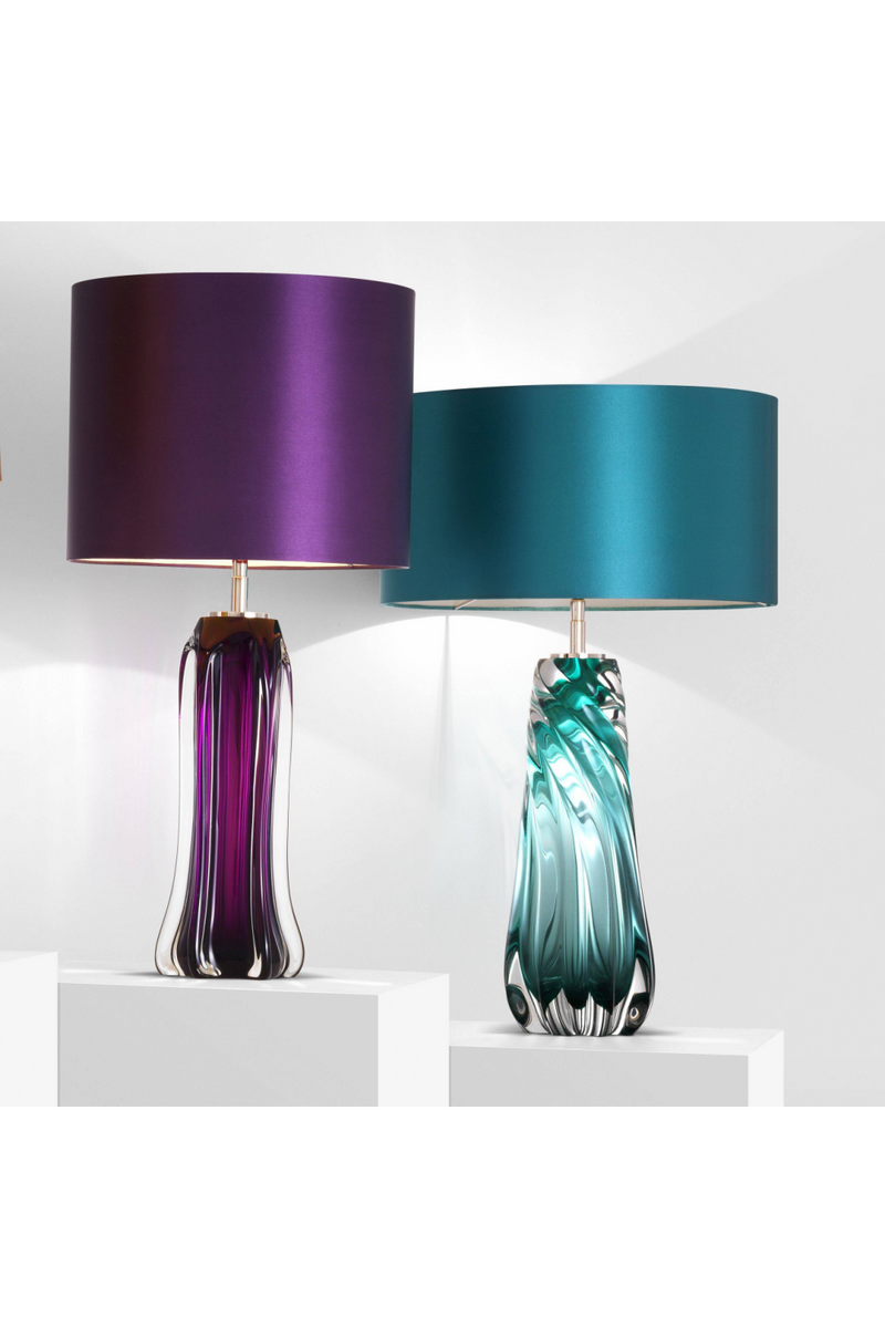 Lampe violette en verre | Eichholtz Castillo | Meubleluxe.fr