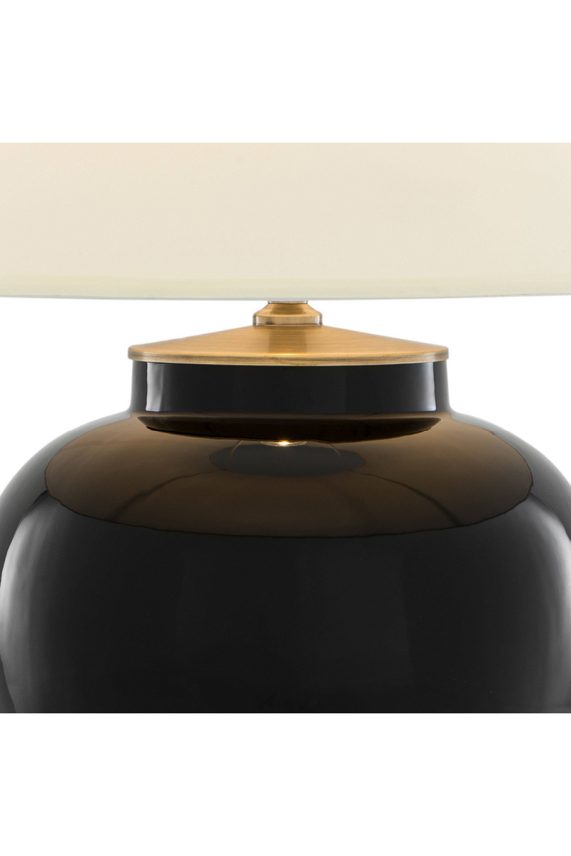 Lampe noire en céramique | Eichholtz Mundon | Meubleluxe.fr