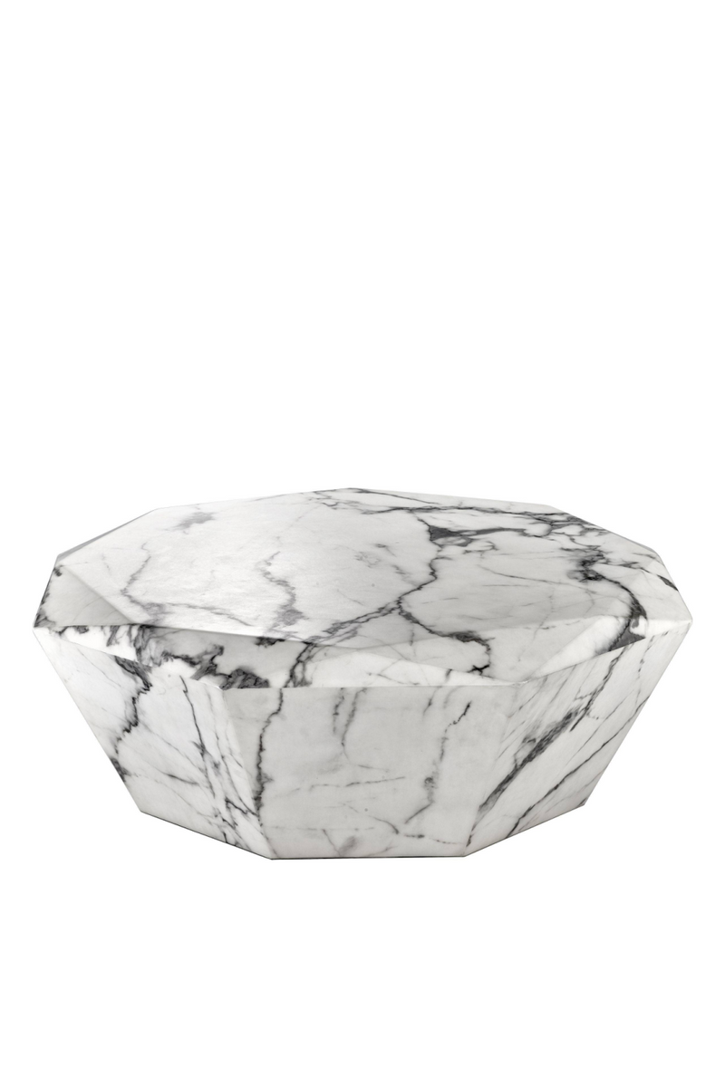 Table basse blanche | Eichholtz Diamond | Meubleluxe.fr