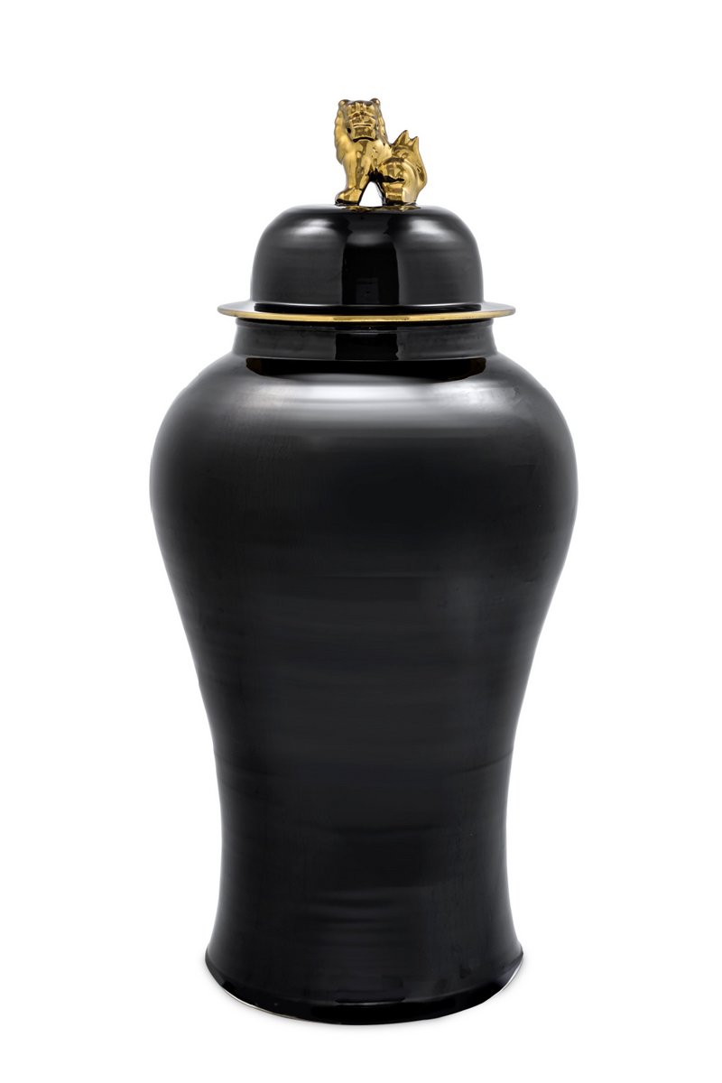 Vase en céramique noire  -L- | Eichholtz | Meubleluxe.fr