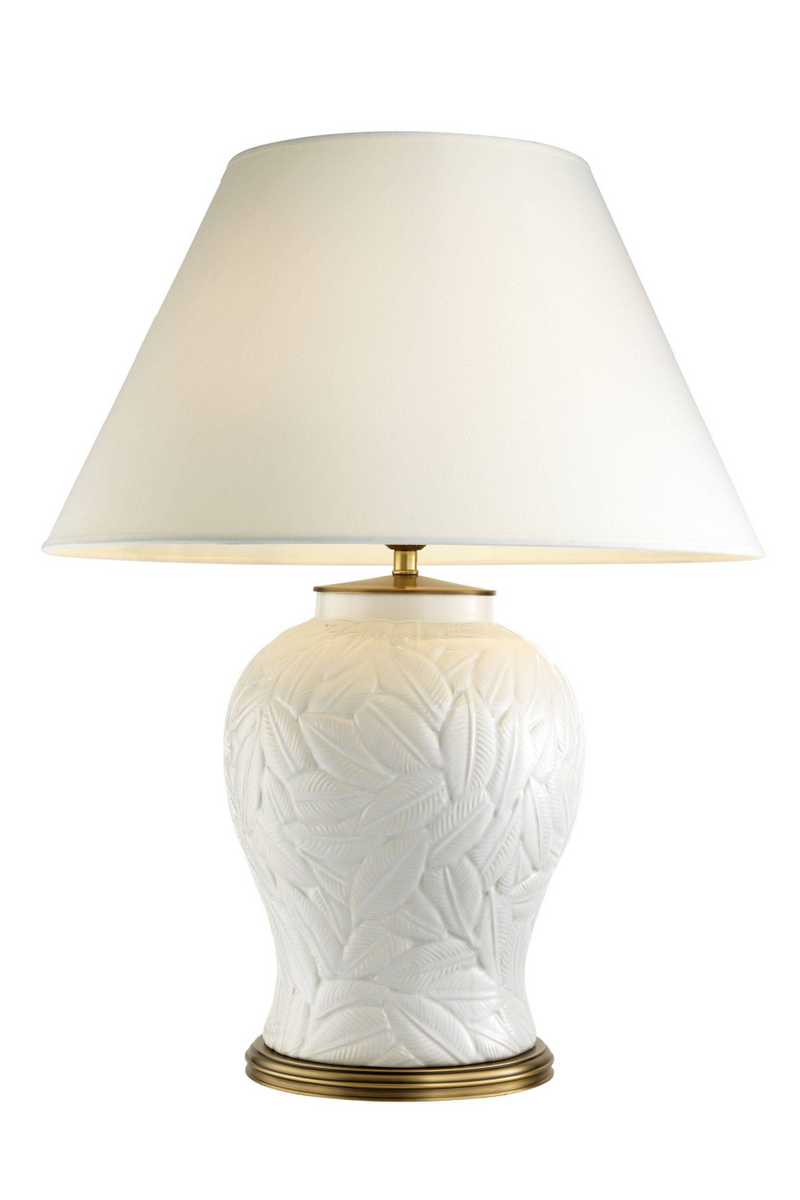Lampe en céramique blanche | Eichholtz Cyprus | Meubleluxe.fr