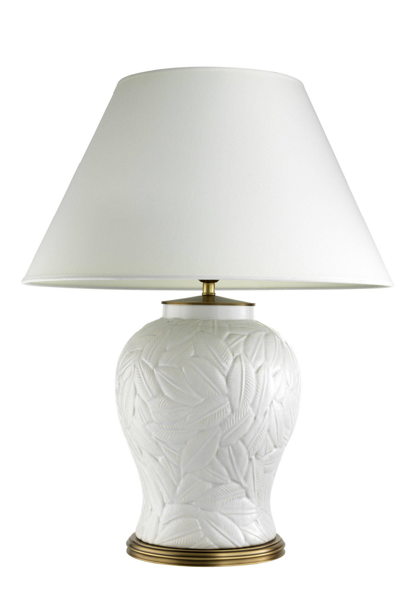 Lampe en céramique blanche | Eichholtz Cyprus | Meubleluxe.fr