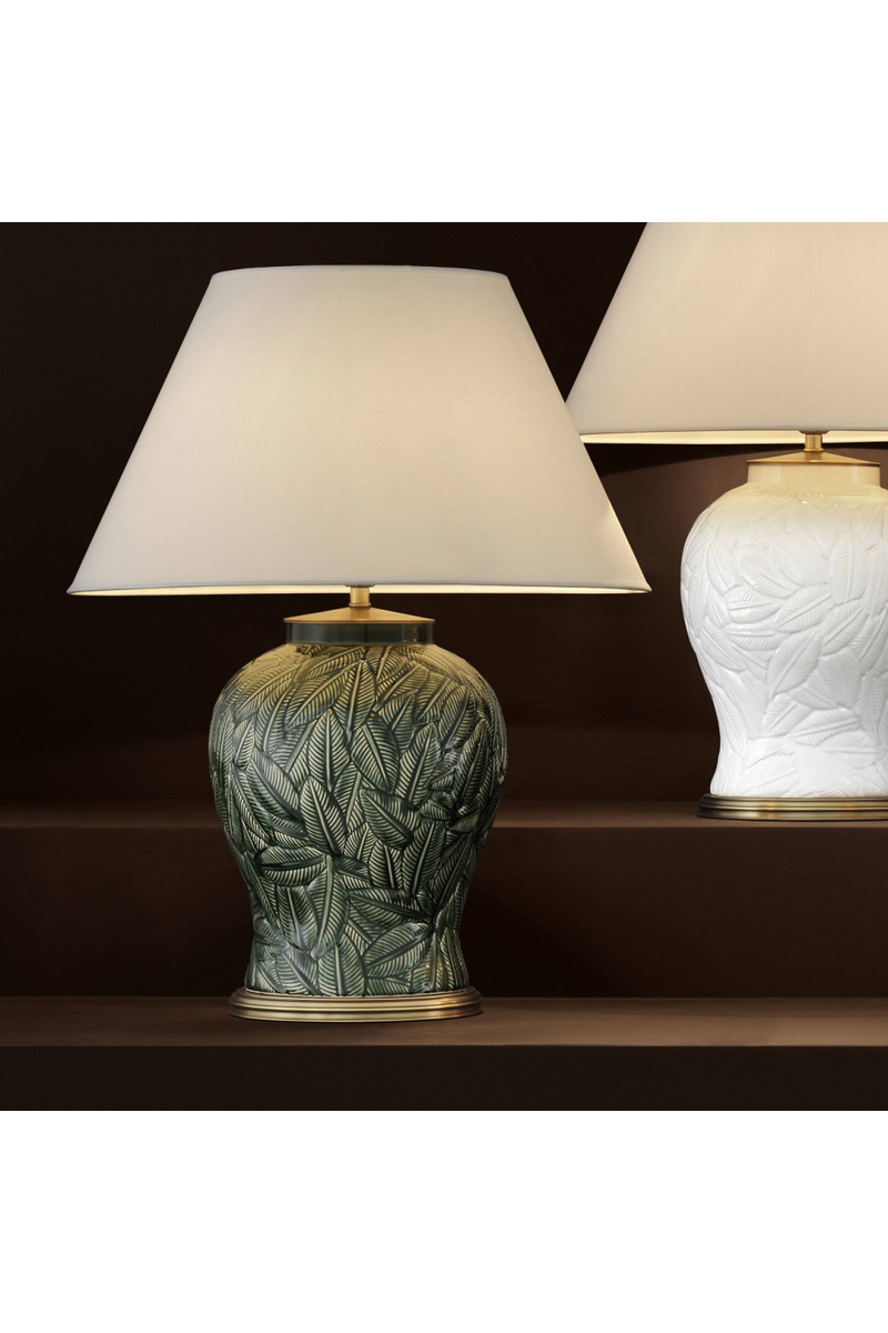 Lampe en céramique verte | Eichholtz Cyprus | Meubleluxe.fr