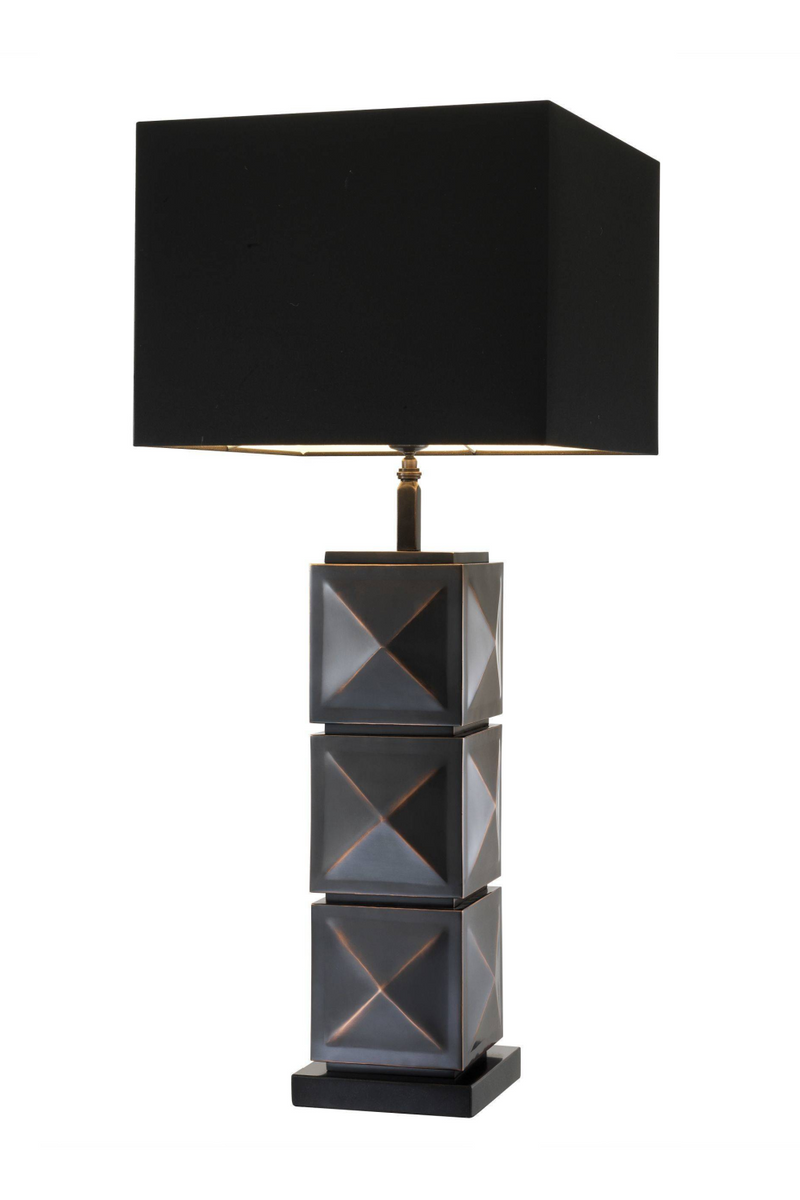 Lampe cubique en bronze | Eichholtz Carlo | Meubleluxe.fr