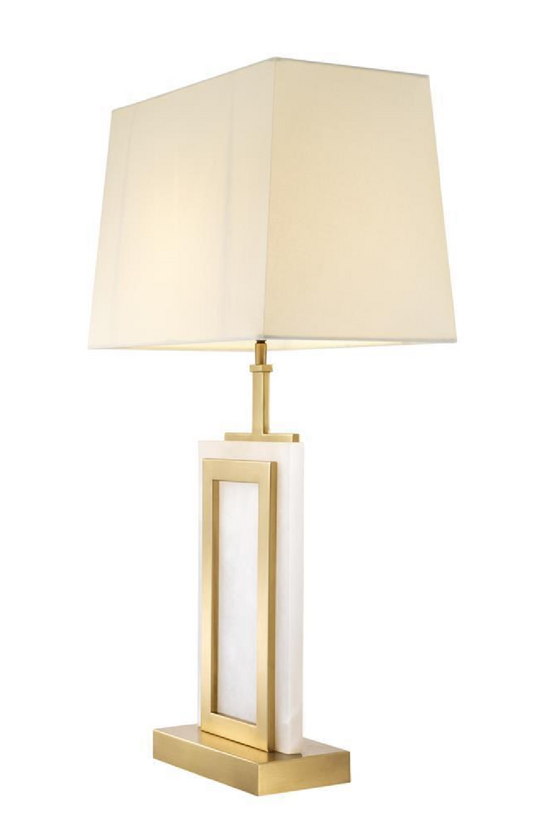 Lampe de table dorée en albâtre | Eichholtz Murray | Meubleluxe.fr