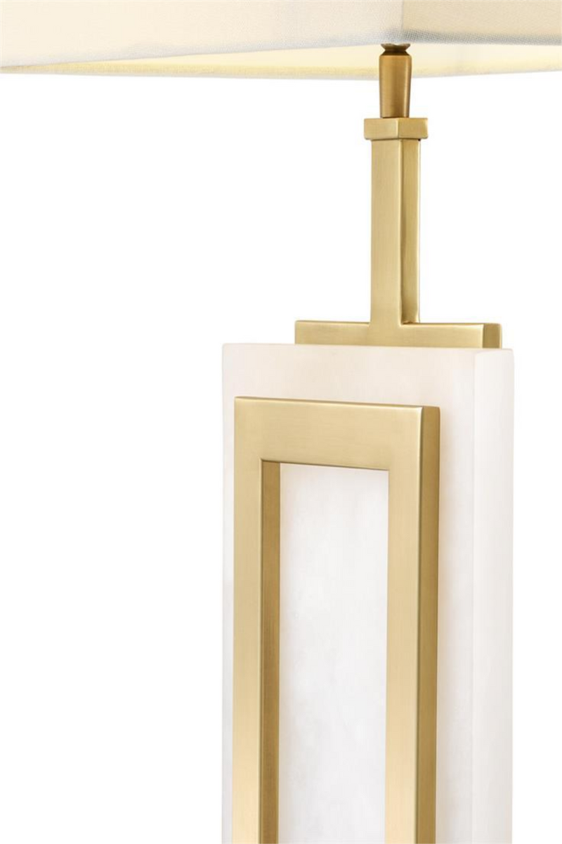 Lampe de table dorée en albâtre | Eichholtz Murray | Meubleluxe.fr