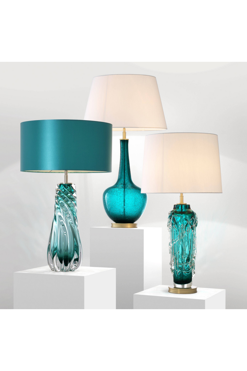 Lampe en verre turquoise | Eichholtz Torian | Meubleluxe.fr