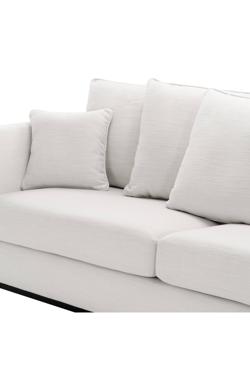 Canapé 4 places en tissu blanc cassé | Eichholtz Taylor | Meubleluxe.fr