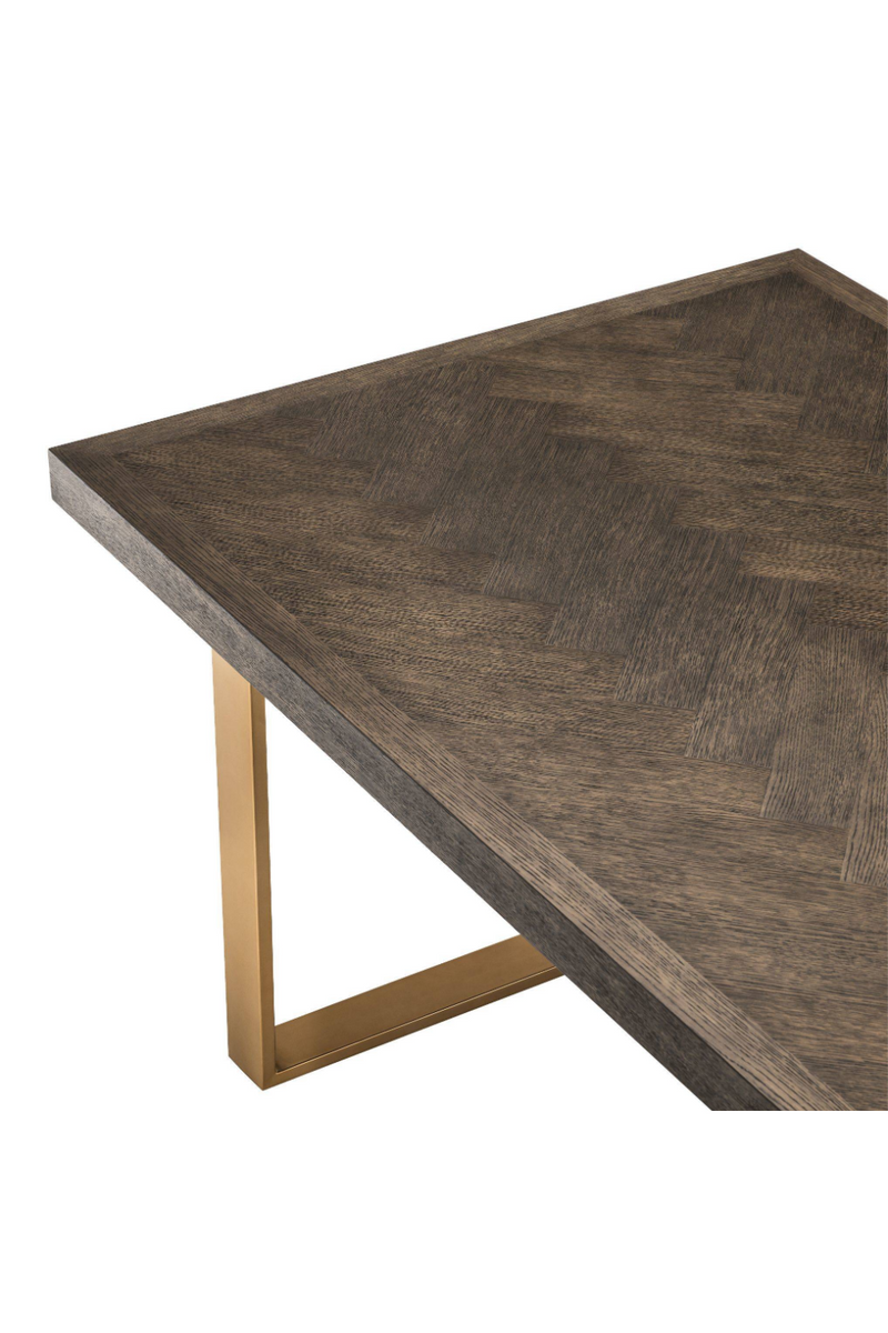 Table de salle à manger en chêne brun | Eichholtz Melchior | Meubleluxe.fr