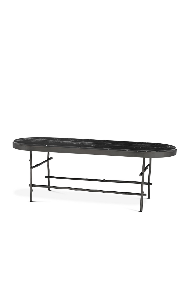 Table basse noire en marbre | Eichholtz Tomasso | Meubleluxe.fr