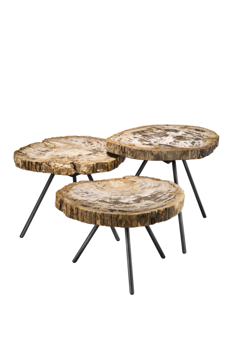 Table basse en bois clair (lot de 3) | Eichholtz De Soto | Meubleluxe.fr