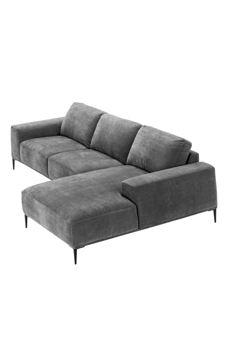 Canapé d'angle en tissu gris | Eichholtz Montado | Meubleluxe.fr