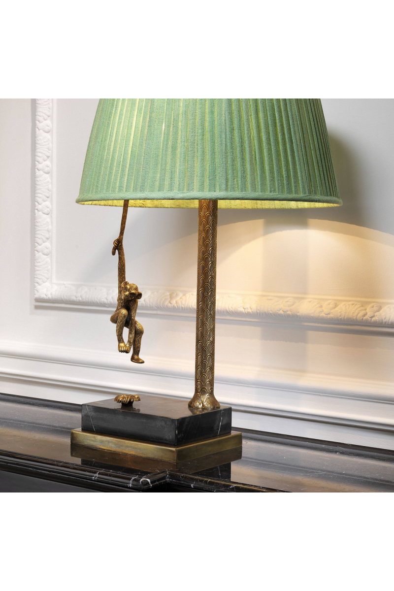 Lampe de table en laiton et en marbre | Eichholtz Jungle | Meubleluxe.fr