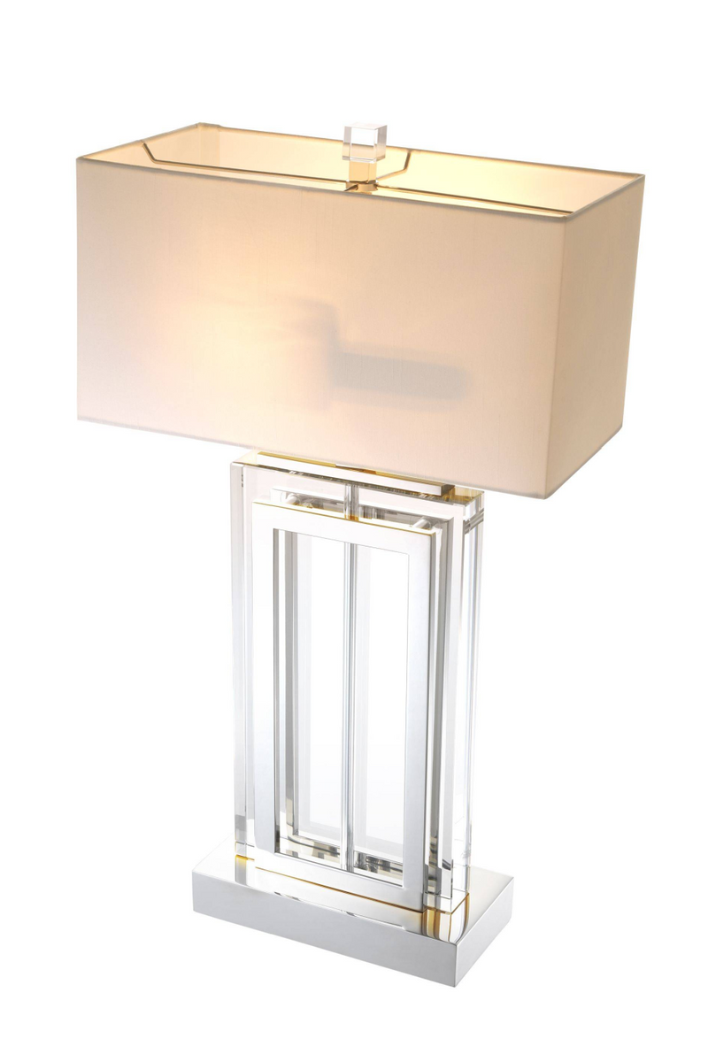 Lampe argent en cristal | Eichholtz Arlington | Meubleluxe.fr