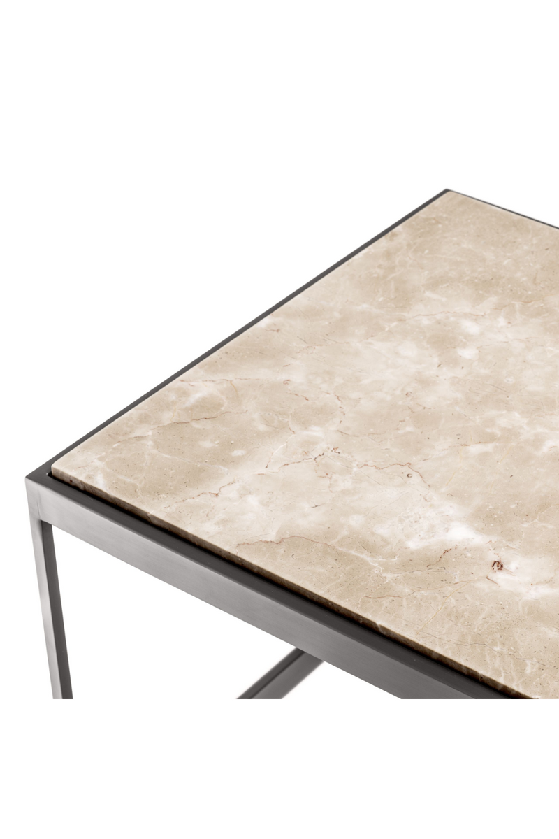 Table basse rectangulaire en marbre beige | Eichholtz La Quinta | Meubleluxe.fr
