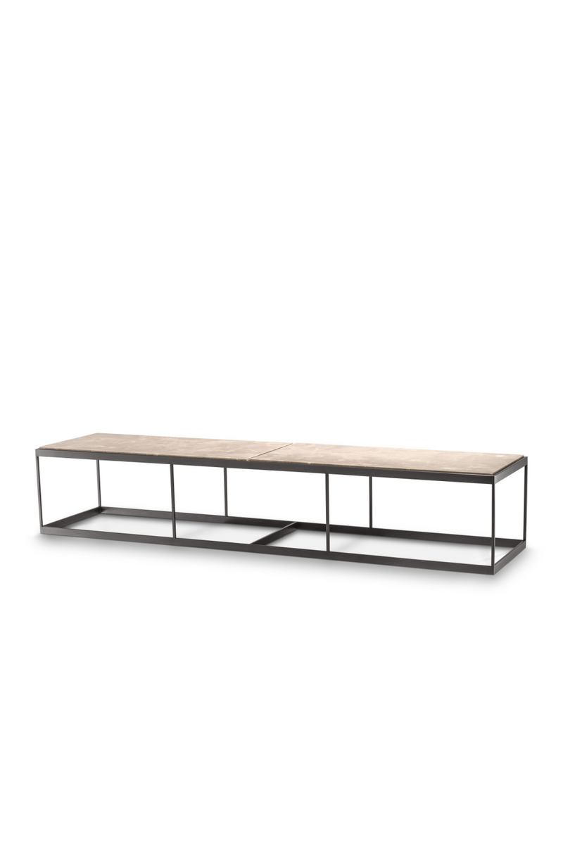 Table basse rectangulaire en marbre beige | Eichholtz La Quinta | Meubleluxe.fr
