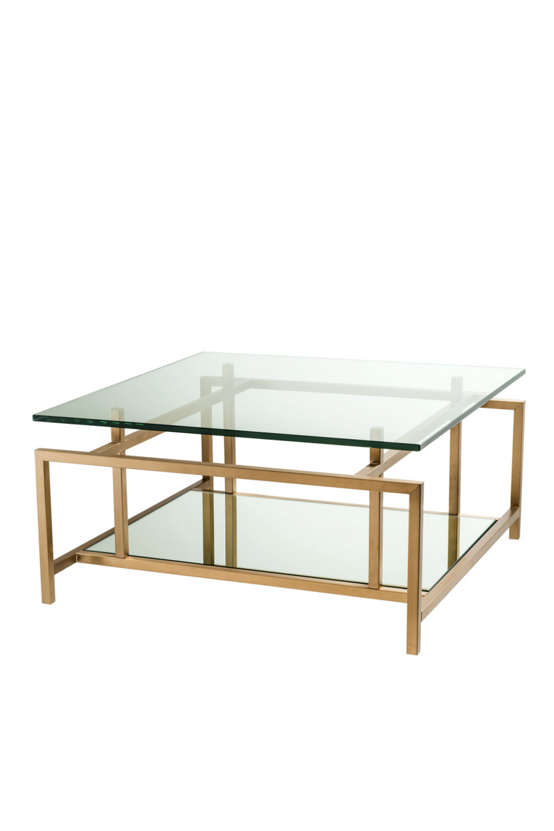 Table basse carrée en verre | Eichholtz Superia | Meubleluxe.fr