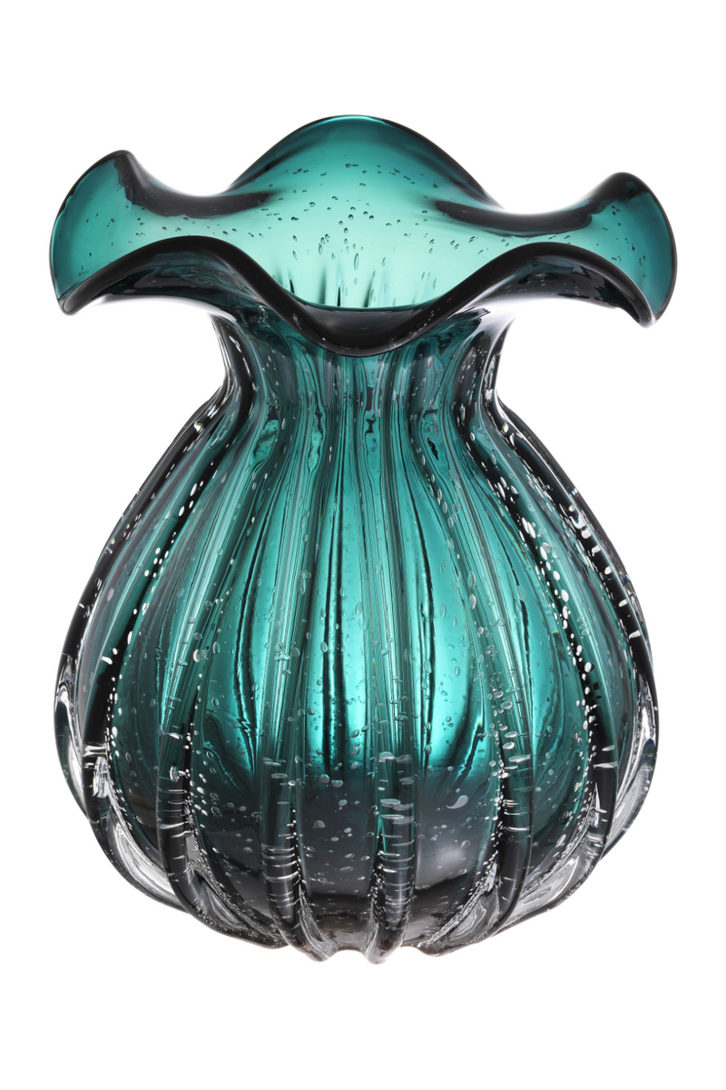 Vase en verre vert | Eichholtz Korakia L | Meubleluxe.fr