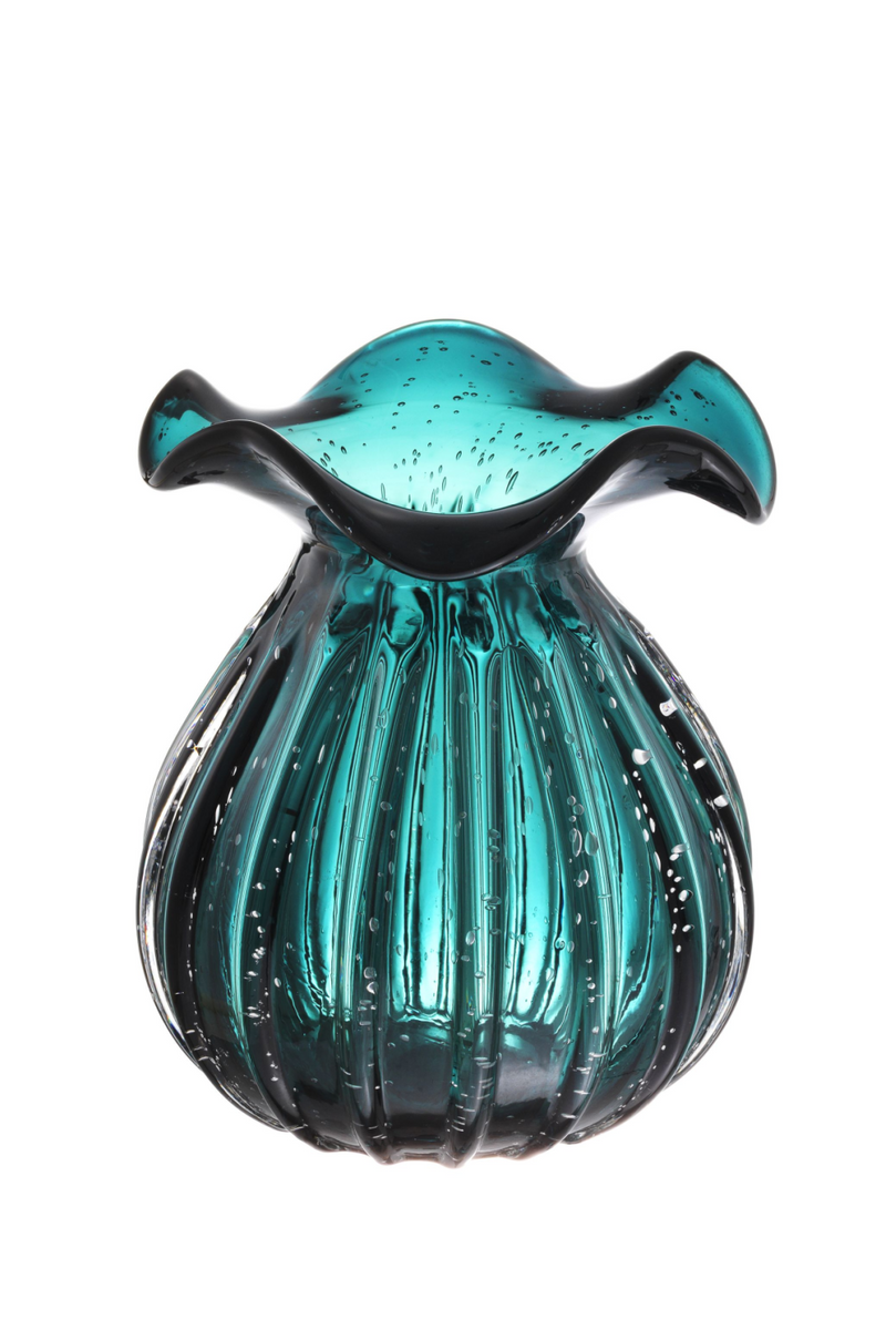 Vase en verre vert | Eichholtz Korakia S | Meubleluxe.fr