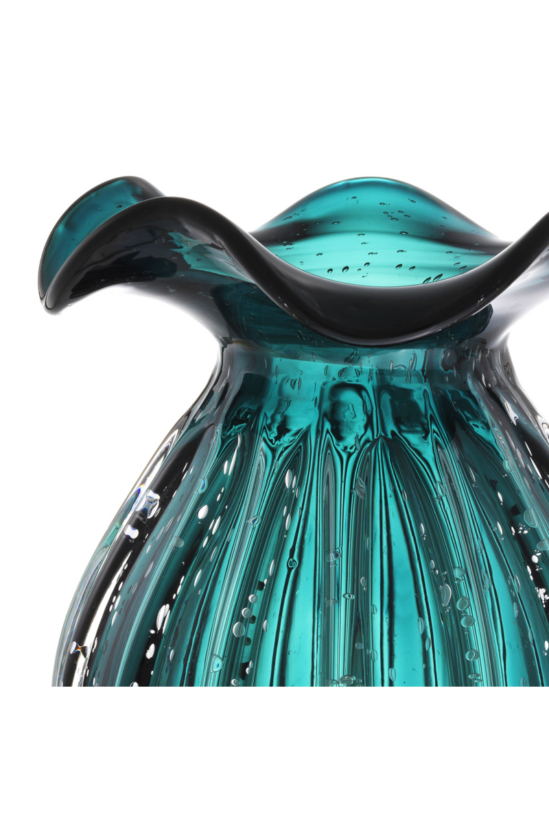 Vase en verre vert | Eichholtz Korakia S | Meubleluxe.fr