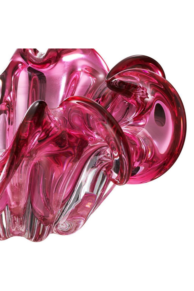 Bol artisanal rose en verre | Eichholtz Triada | Meubleluxe.fr