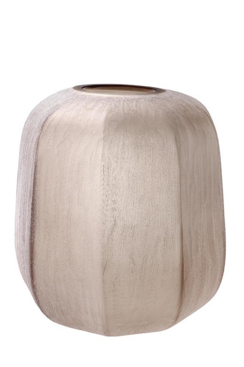 Vase artisanal beige sable -M- | Eichholtz Avance | Meubleluxe.fr