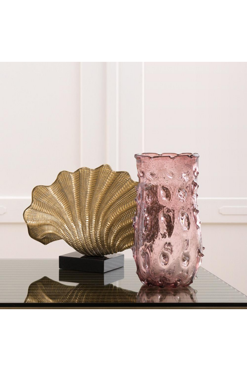 Vase en verre rose -L- | Eichholtz Baymont | Meubleluxe.fr