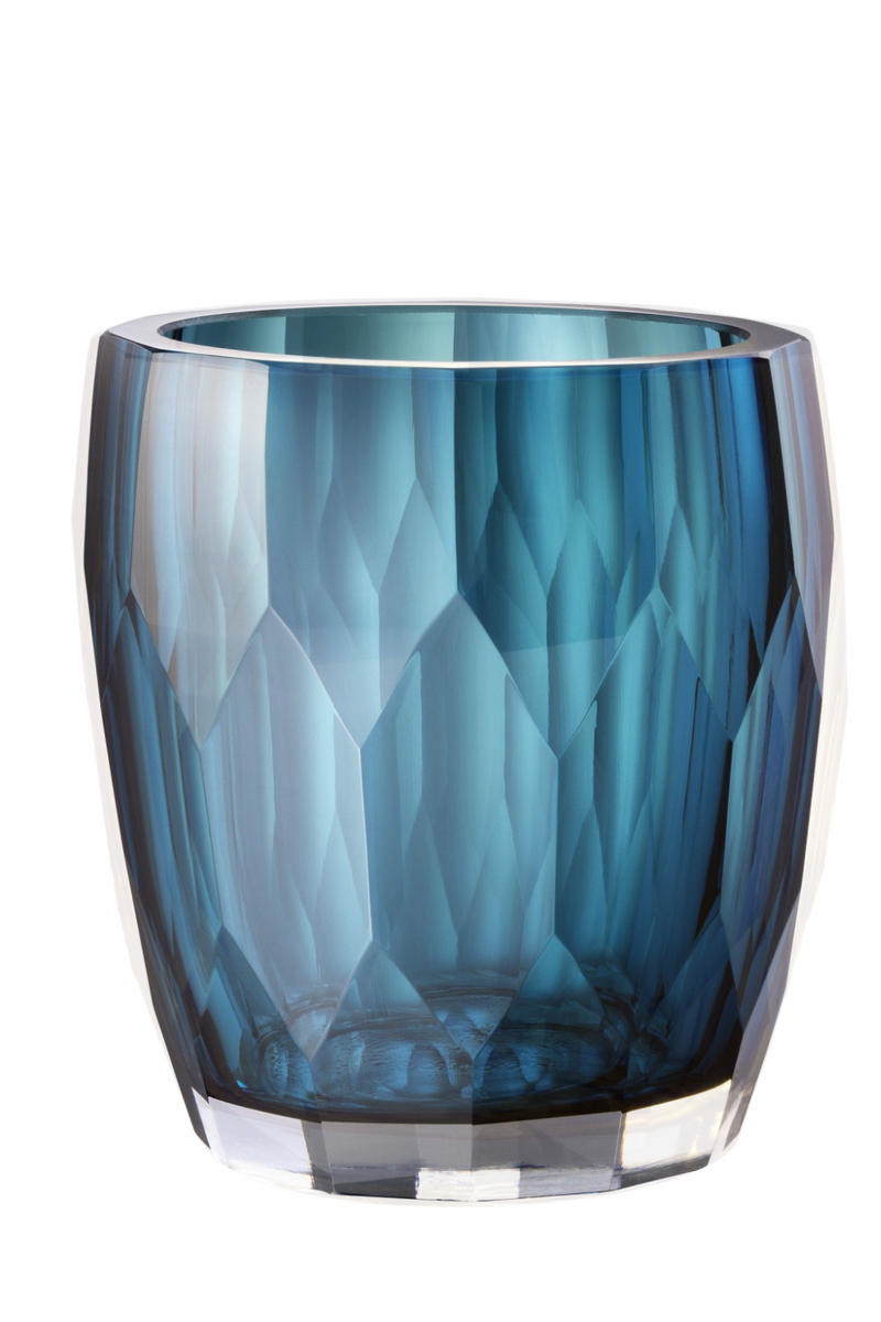 Vase en verre bleu | Eichholtz Marquis | Meubleluxe.fr