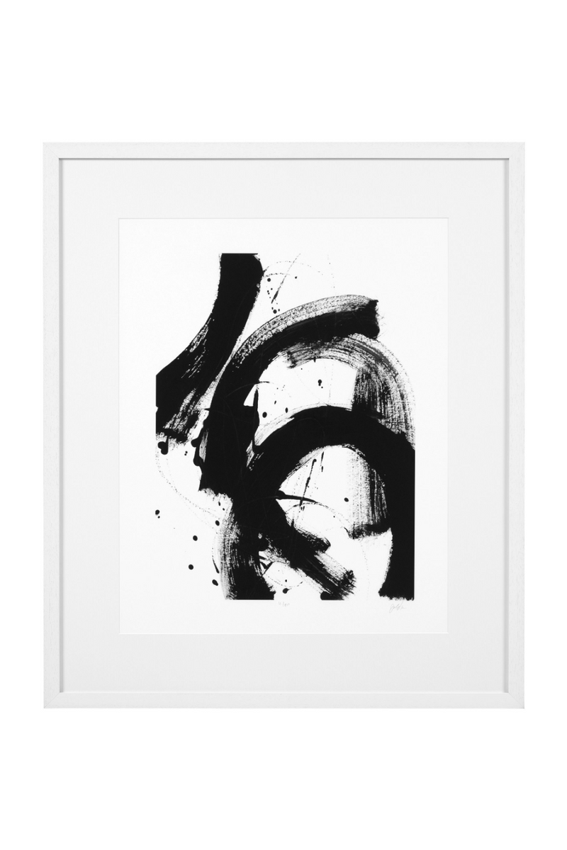 Tableau noir et blanc | Eichholtz Onyx Gesture I | Meubleluxe.fr