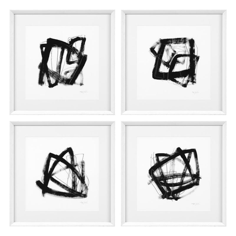 White Framed Prints | Eichholtz Tessellation 4 set |