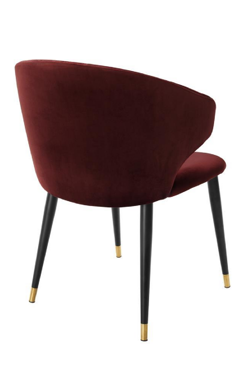 Chaise de salle à manger velours rouge | Eichholtz Volante | Meubleluxe.fr