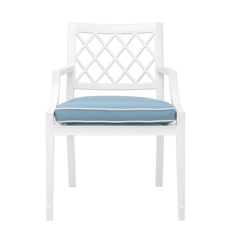 Chaise blanche avec accoudoirs | Eichholtz Paladium | Meuble Luxe
