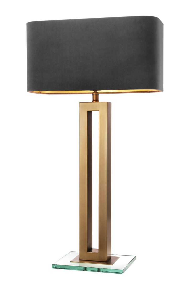 Lampe de table dorée et noire | Eichholtz Cadogan | Meubleluxe.fr