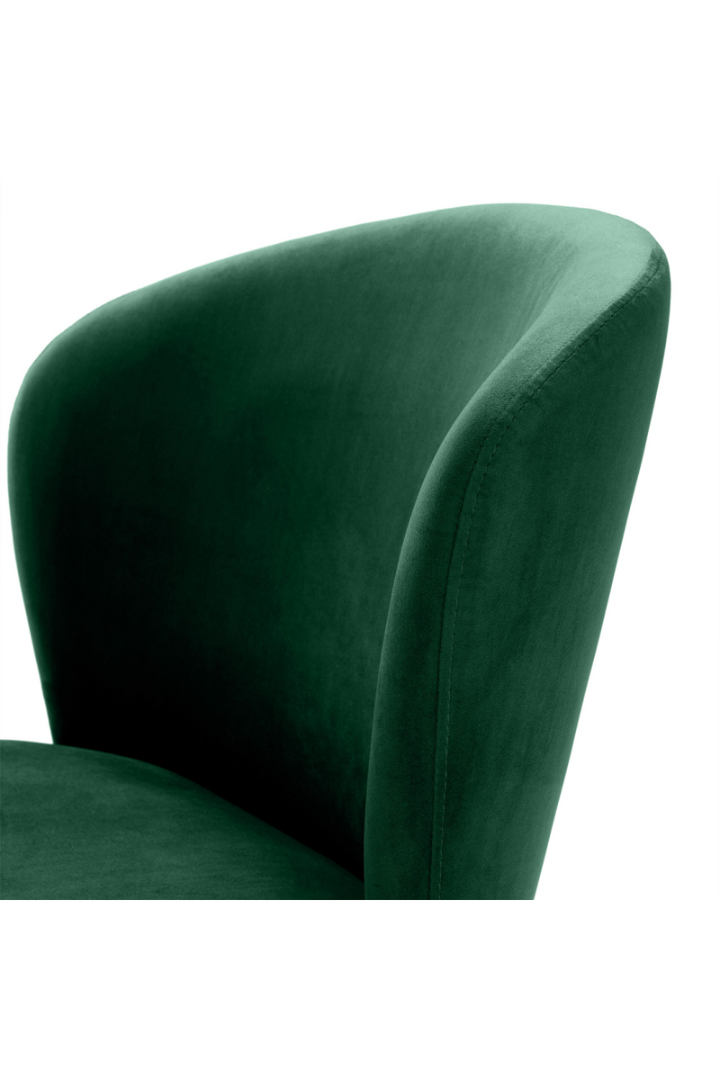 Chaise de salle à manger velours vert | Eichholtz Volante | Meubleluxe.fr